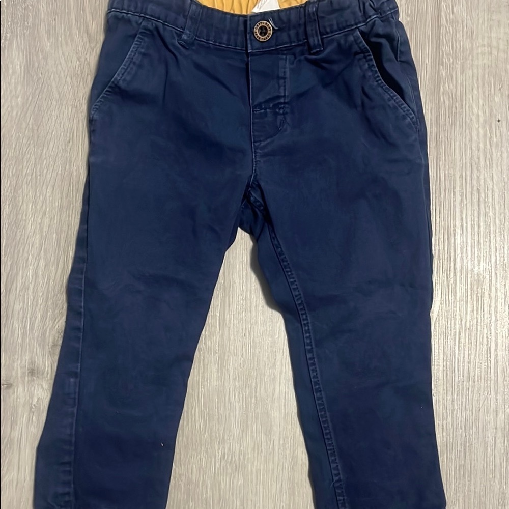 4/$30 H&M Navy Blue Kids Chino Pants 12-18M